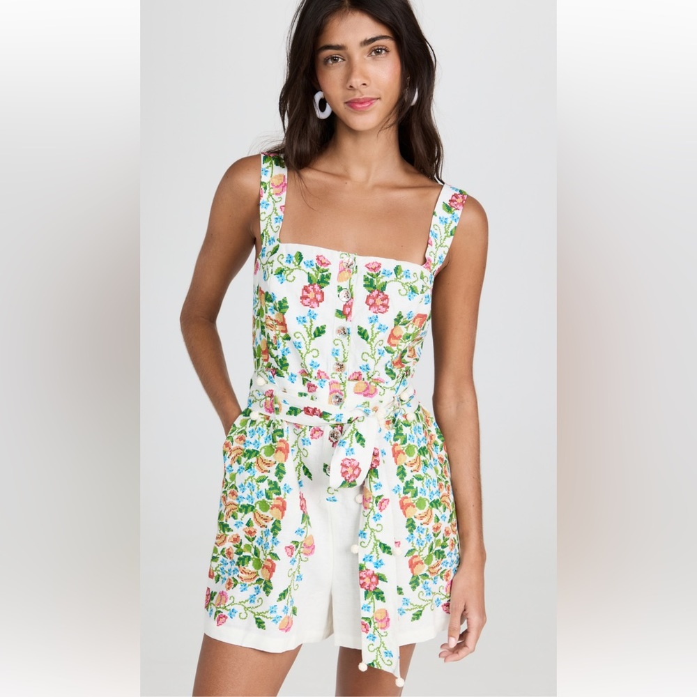 Farm Rio tropical romance romper